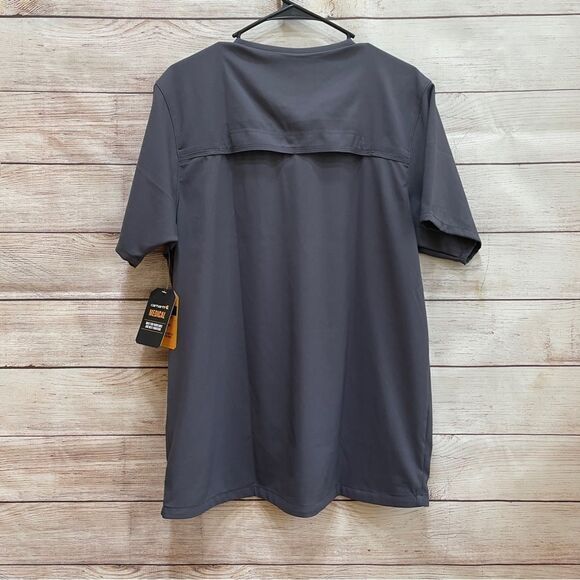 NEW WITH‎ TAGS CARHARTT MEDICAL SCRUB TOP IN GRAY - Picture 5 of 5